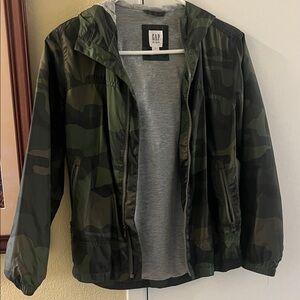 GAP Green Camouflage Jacket